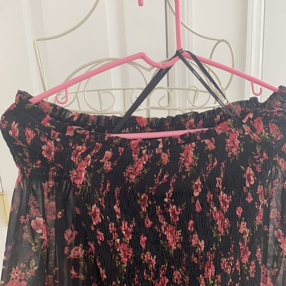 Forever 21 Off-The-Shoulder Floral Print Dress - Picture 9 of 10